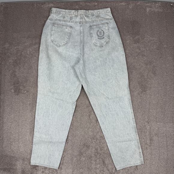 Vtg Light Grey Jeans Size 30" High Rise Mom Tapered Cotton PS Gitano Retro 90s - Picture 3 of 5